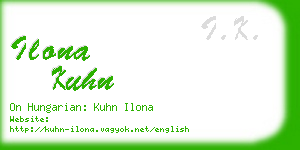 ilona kuhn business card